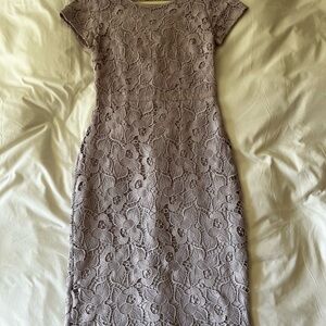 DownEast Lace Midi Dress in Lavander